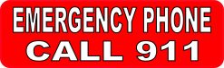 Emergency Phone Call 911 Vinyl Sticker