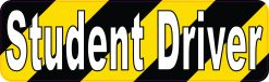 Caution Stripes Student Driver Magnet