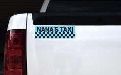 Blue Nana's Taxi Vinyl Sticker