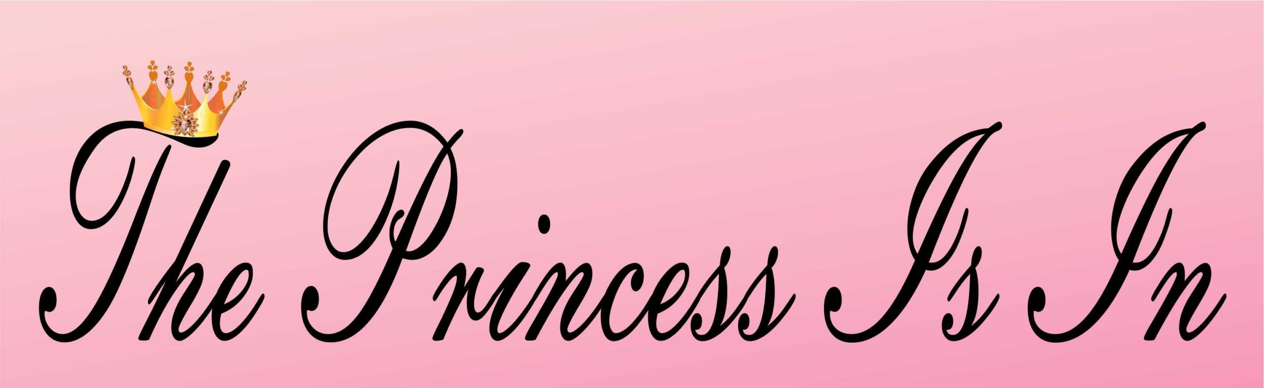 The Princess Is in Vinyl Sticker