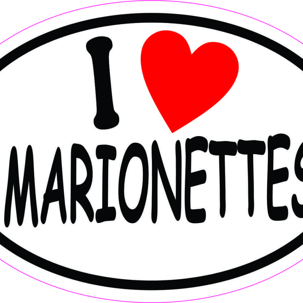 I Love Mahjong Oval Vinyl Sticker - 3" X 5" Made With 3M Material, USA Made, Indoor/Outdoor