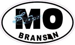 Music Oval MO Branson Vinyl Sticker