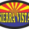 Arizona Flag Oval Sierra Vista Vinyl Sticker