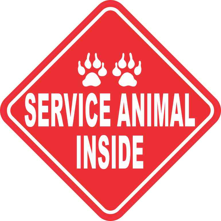 Service Animal Inside Magnet