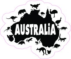Australia Wildlife Vinyl Sticker