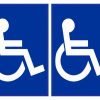 Handicap Symbol Vinyl Stickers