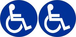 Wheelchair Symbol Vinyl Stickers