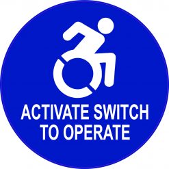 Dynamic Disability Activate Switch to Operate Vinyl Sticker