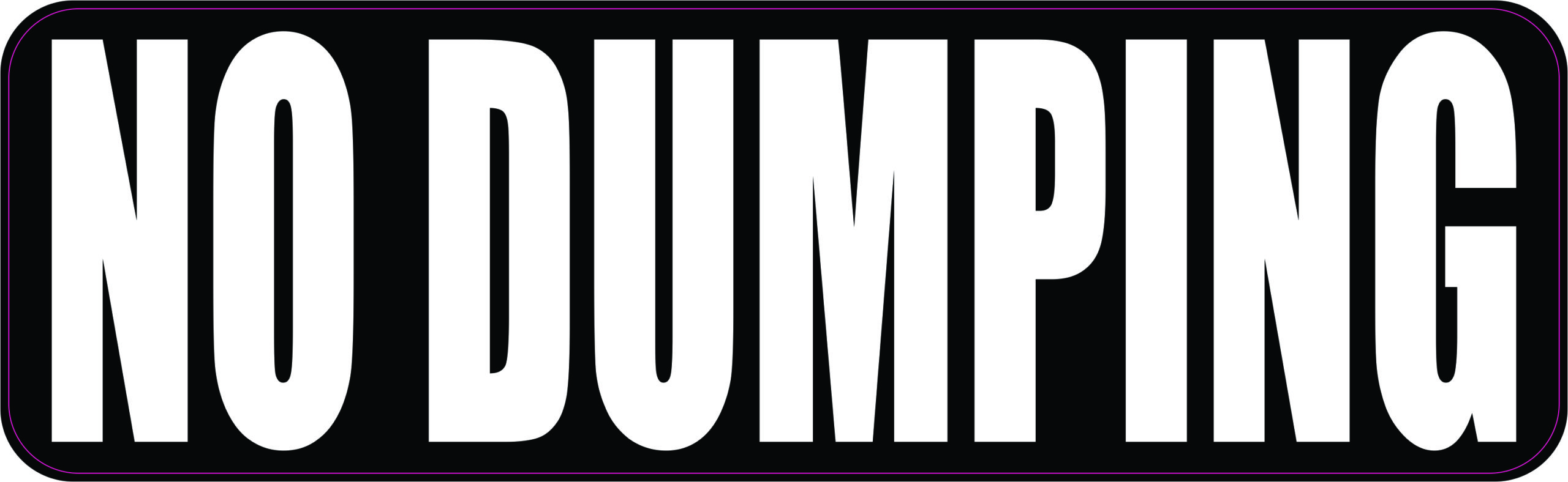 No Dumping Magnet
