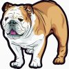 English Bulldog Vinyl Sticker