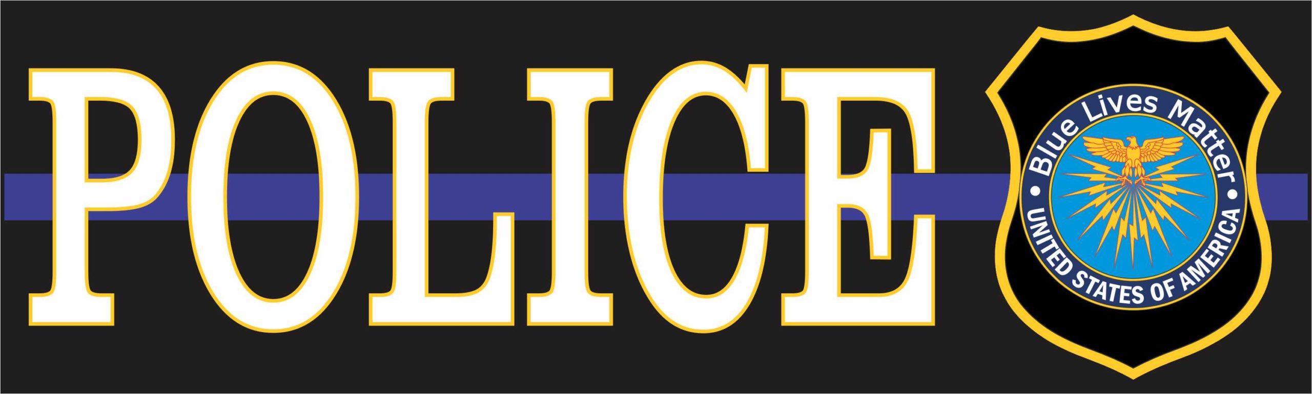Thin Blue Line Police Magnet