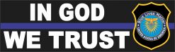 Thin Blue Line in God We Trust Magnet
