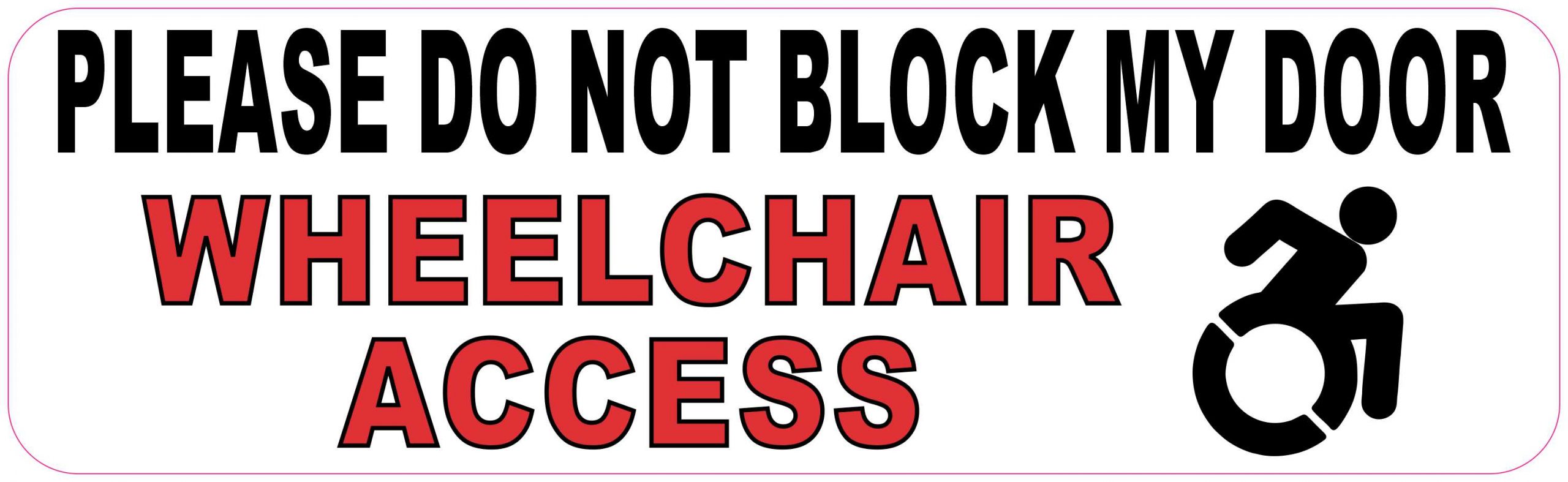Dynamic Disability Wheelchair Access Magnet