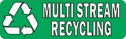 Multi Stream Recycling Vinyl Sticker