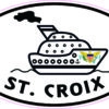 Cruise Ship Oval St Croix Vinyl Sticker