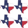 Die Cut Texas Flag Vinyl Stickers