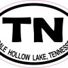 Oval Dale Hollow Lake Tennessee Vinyl Sticker