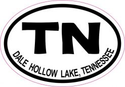 Oval Dale Hollow Lake Tennessee Vinyl Sticker