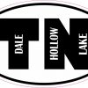 Oval TN Dale Hollow Lake Vinyl Sticker
