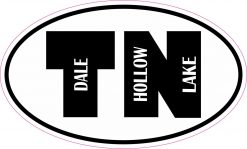 Oval TN Dale Hollow Lake Vinyl Sticker