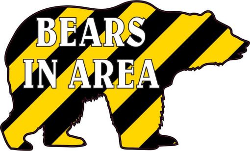 Die Cut Bears in Area Vinyl Sticker