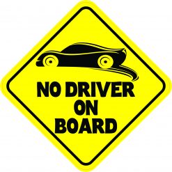 No Driver on Board Vinyl Sticker