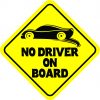 No Driver on Board Magnet