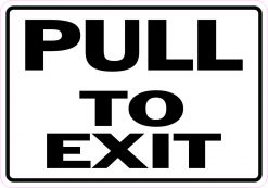 Pull to Exit Magnet
