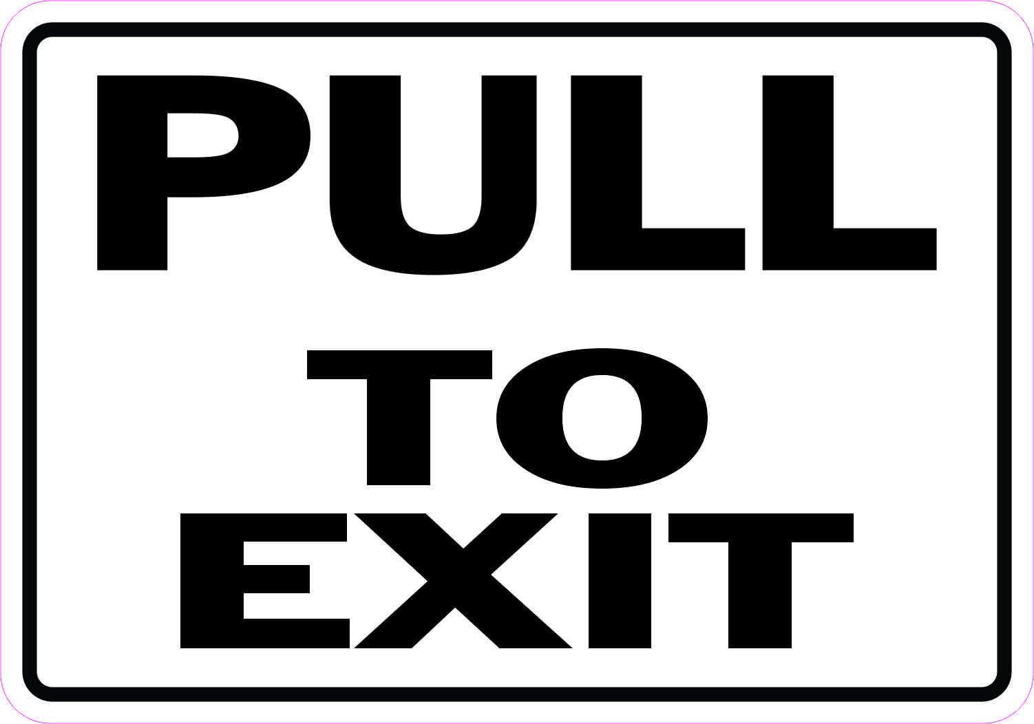 Pull to Exit Magnet