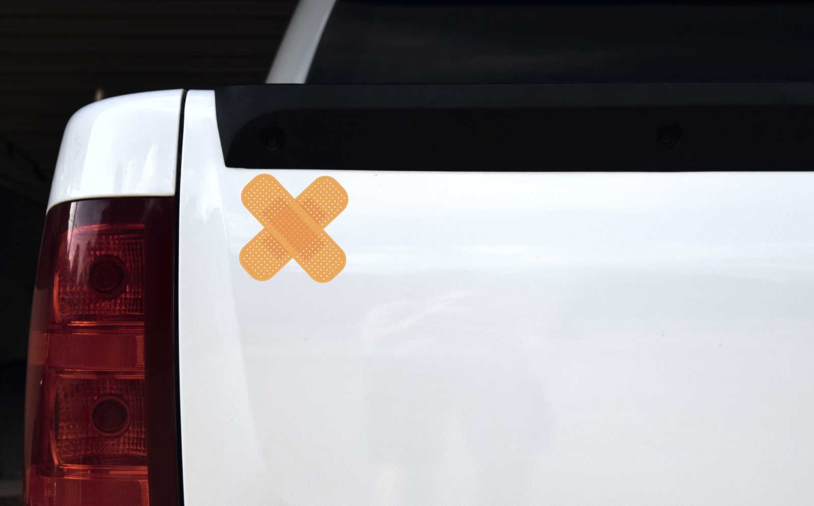 Crossed Bandages Vinyl Sticker