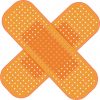 Crossed Bandages Vinyl Sticker