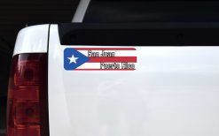 Flag San Juan Puerto Rico Vinyl Sticker