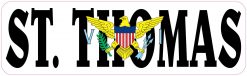 Flag St Thomas Virgin Islands Vinyl Sticker