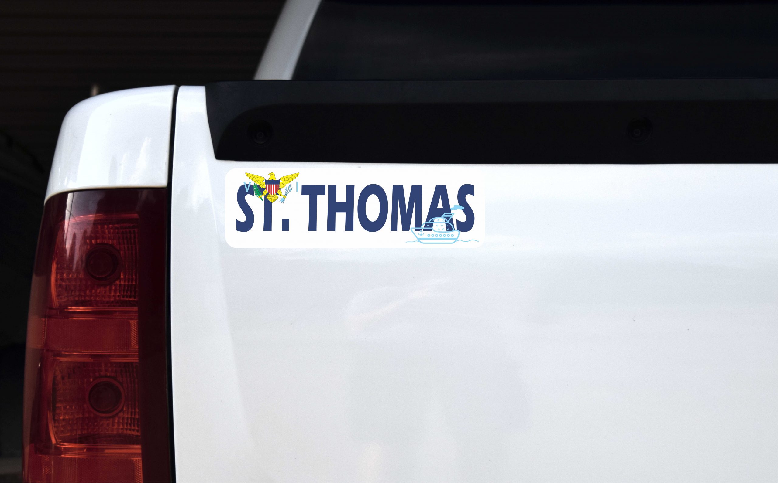 Cruise Ship St Thomas Vinyl Sticker