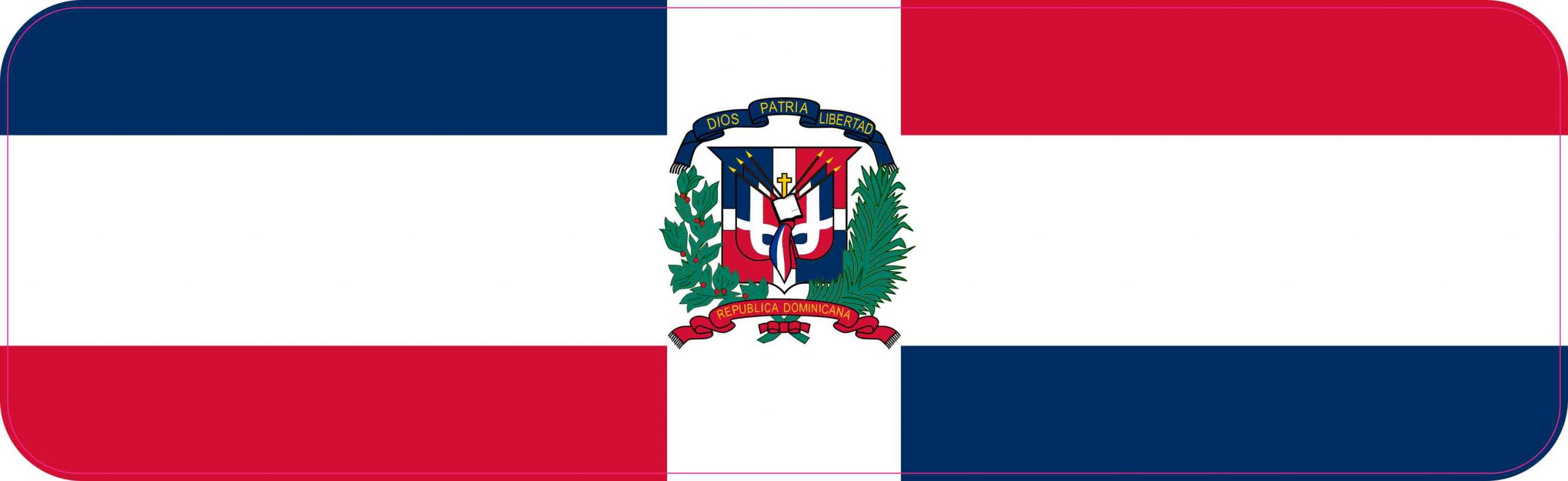 Dominican Republic Flag Vinyl Sticker
