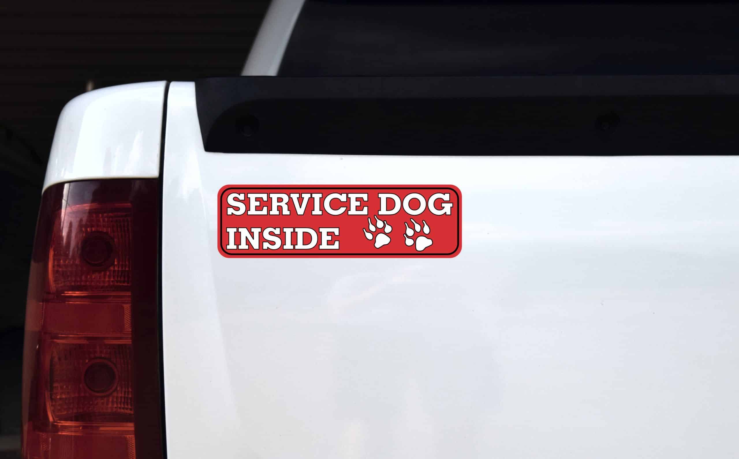 StickerTalk Service Dog Inside Magnet, 10 inches x 3 inches - Image 3