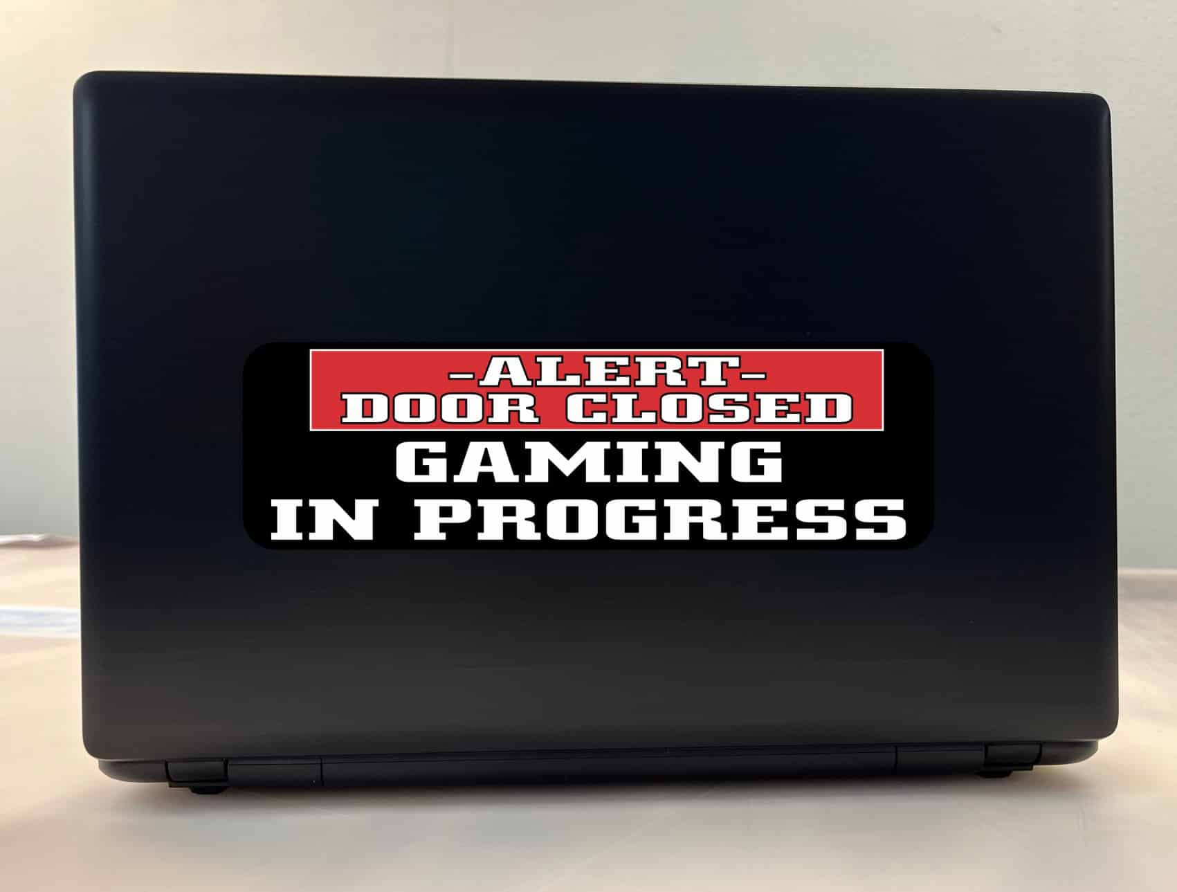 10in x 3in Alert Gaming in Progress Vinyl Sticker