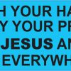 Jesus and Germs Are Everywhere Magnet