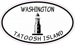 Tatoosh Island Washington Vinyl Sticker