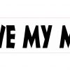 Dog Bone I Love My Mutt Vinyl Sticker