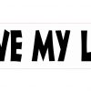 Dog Bone I Love My Lab Vinyl Sticker