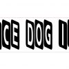 Bone-Shaped Service Dog Inside Vinyl Sticker