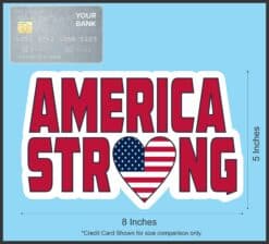 StickerTalk America Strong Vinyl Sticker, 8 inches x 5 inches
