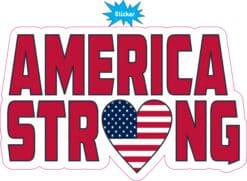 StickerTalk America Strong Vinyl Sticker, 8 inches x 5 inches