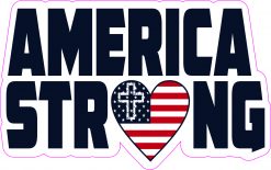 Christian America Strong Vinyl Sticker