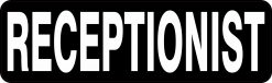 Receptionist Vinyl Sticker