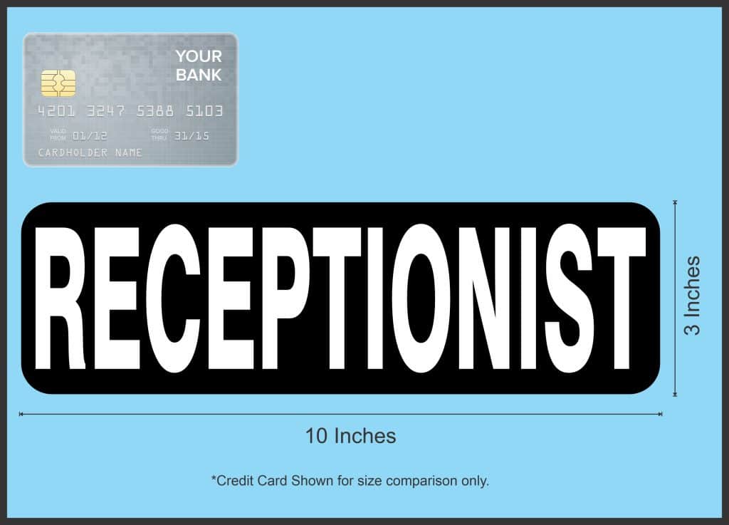 StickerTalk Receptionist Vinyl Sticker, 10 inches x 3 inches – StickerTalk®
