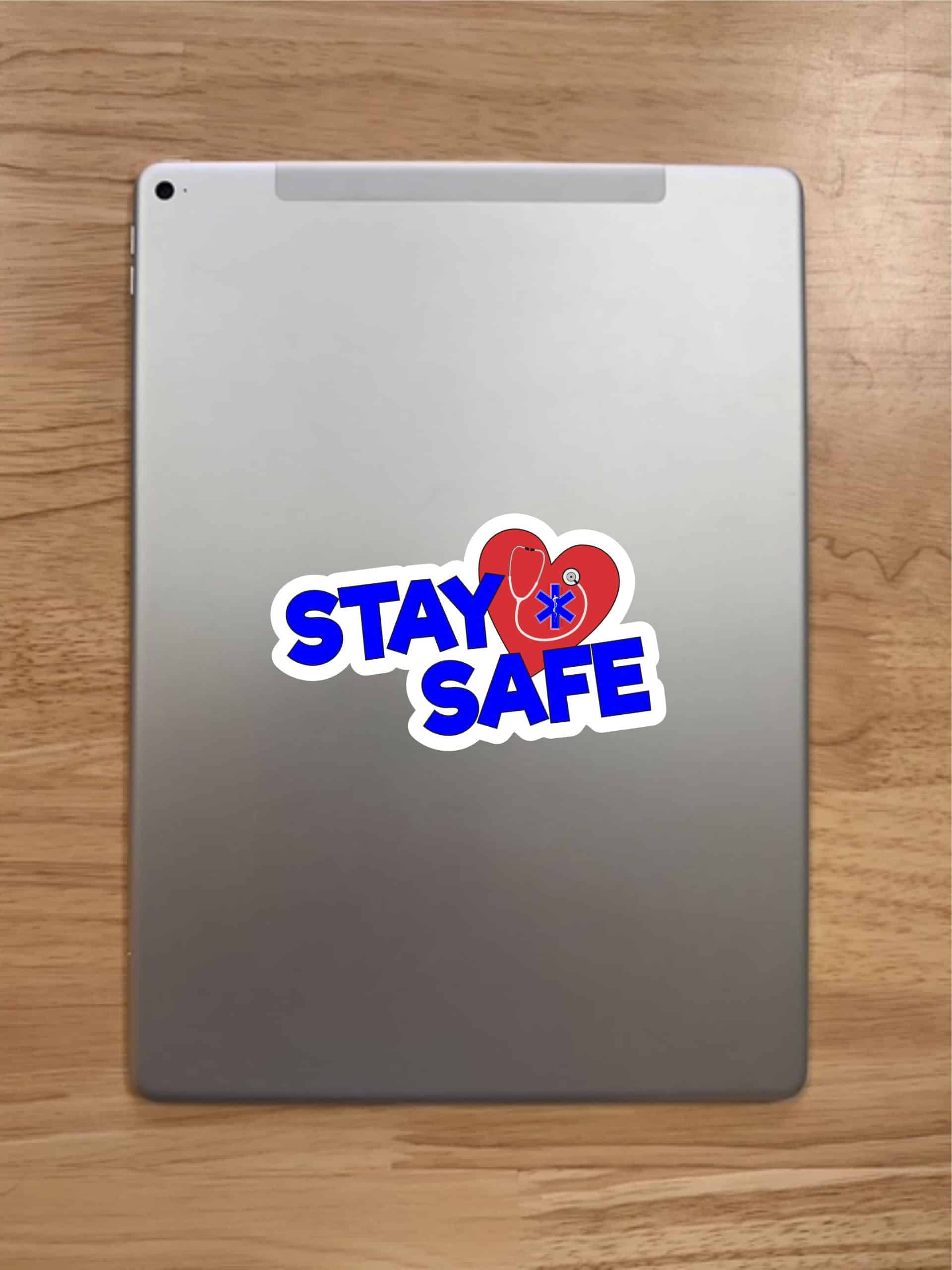 Medical Stay Safe Vinyl Sticker, 5 inches by 3 inches - Image 7