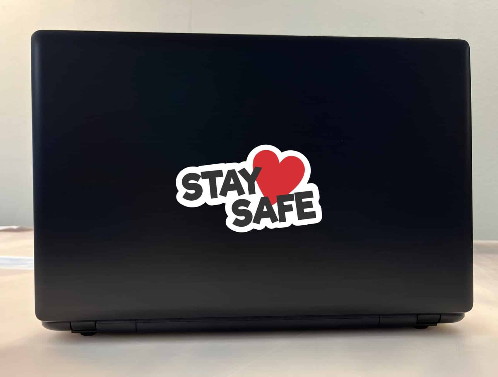 StickerTalk Stay Safe Vinyl Sticker, 5 inches x 3 inches - Image 3