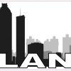 Atlanta Skyline Vinyl Sticker